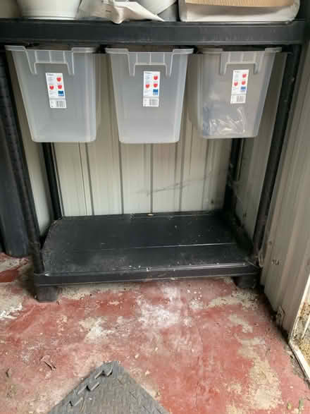 Photo of free Plastic shelving for garage or shed (Clayton-Le-Woods, PR25) #1