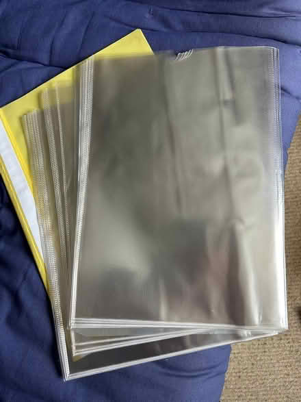 Photo of free Poly pockets , transparent folders (Hare Green, Great Bromley CO7) #1
