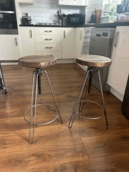 Photo of free 2 bar stools (Eccles M30) #1