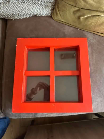 Photo of free Bright red square picture frame (Artane) #1