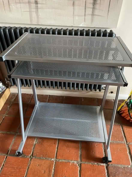 Photo of free Metal computer table (Brigstock NN14) #1