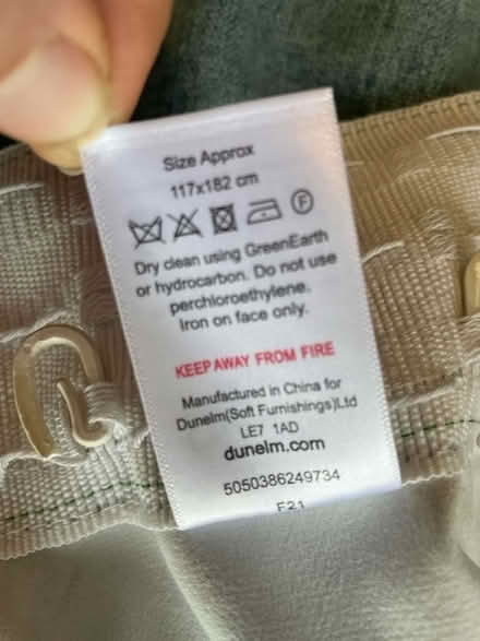 Photo of free Dunelm teal curtains (Dore, S17) #3