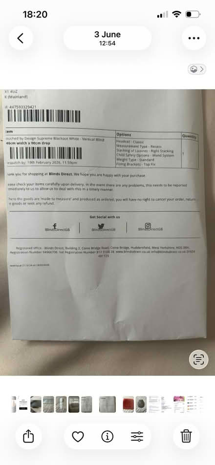 Photo of free Vertical Blinds (Cold Harbour OX1) #2