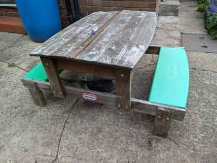 Photo of free Sandpit picnic table (High Lane SK6) #1