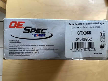 Photo of free Disc Brake Pads (Bloor W/ Mill Rd) #2