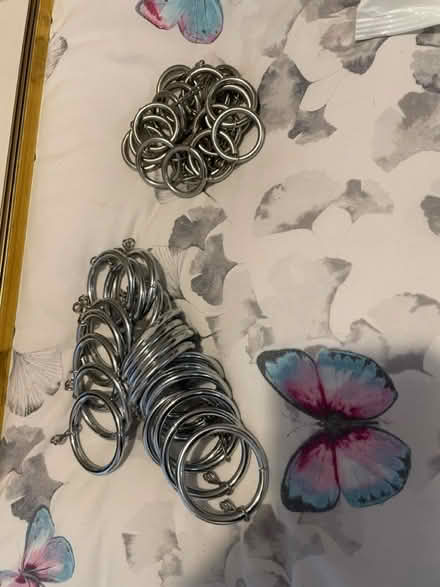 Photo of free 2 x curtain rings set (Witton Gilbert DH7) #1