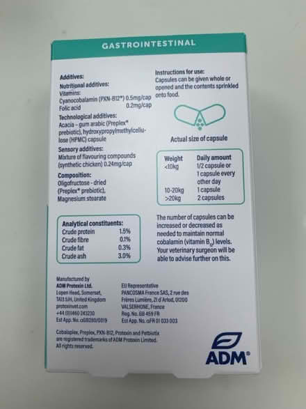 Photo of free Cobalaplex pet supplement (Hoddesdon, EN11) #2