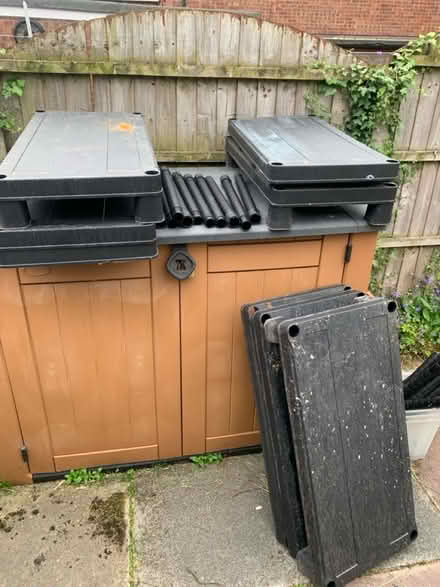 Photo of free Plastic shelving for garage or shed (Clayton-Le-Woods, PR25) #2