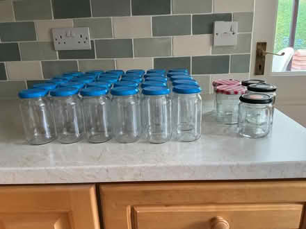 Photo of free 35 Sainsbury’s jam jars (Nether Edge S7) #1
