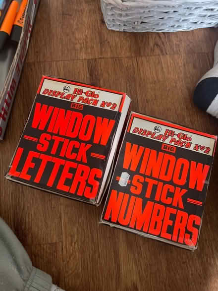Photo of free Window stick numbers and letters (Stanway CO3) #1