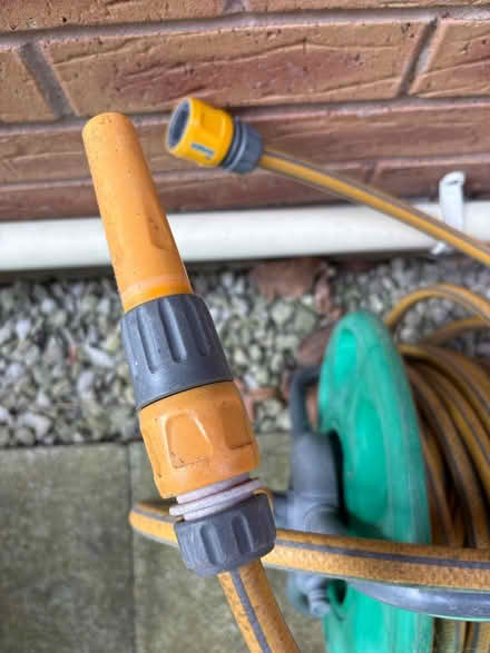 Photo of free Hozelock hose, reel and connectors (Conwy town) #2