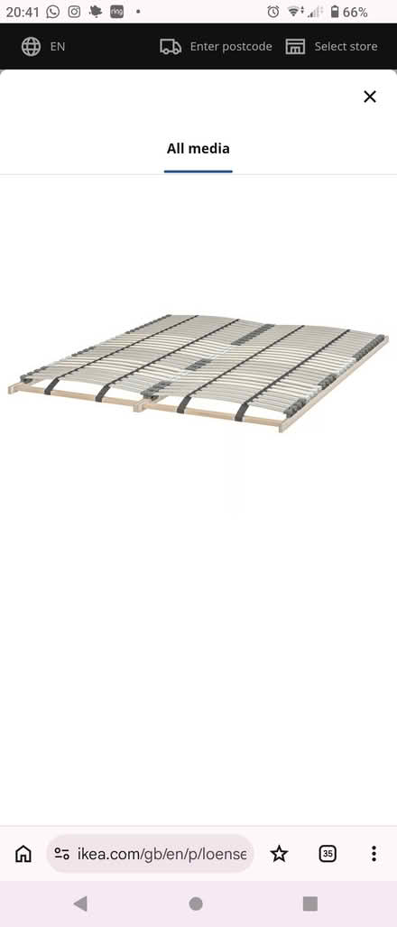 Photo of free IKEA bed slats king size (Clubmoor L4) #1