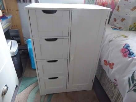 Photo of free White bathroom drawers/cupboard unit (Starbeck HG2) #1