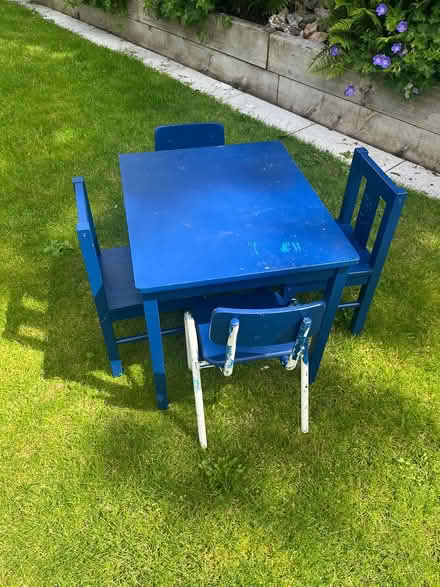 Photo of free Children’s table and 4 chairs (Blackrock) #2