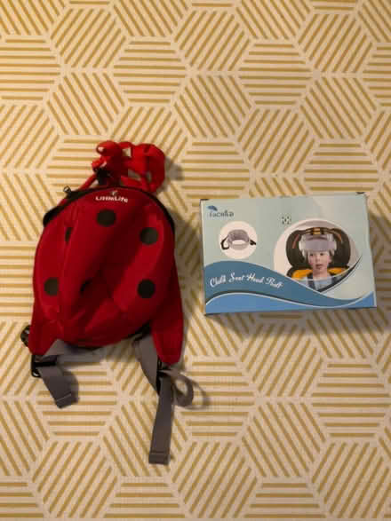 Photo of free Toddler bag and car head belt (Kilburn NW6) #1