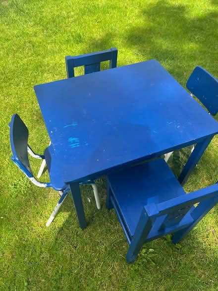 Photo of free Children’s table and 4 chairs (Blackrock) #1