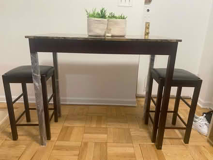 Photo of free TODAY*Top Counter Table Set Seats 2 (Crumble cookie on w74th) #1