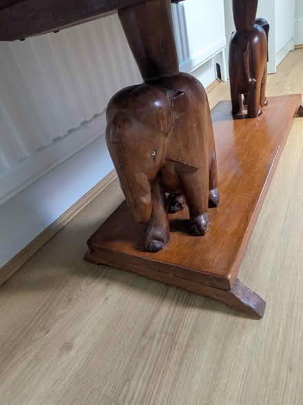 Photo of free Solid wooden elephant table (Bounds Green N11) #3