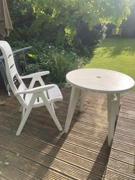 Photo of free Adjustable plastic chair and table (Pannal HG2) #1