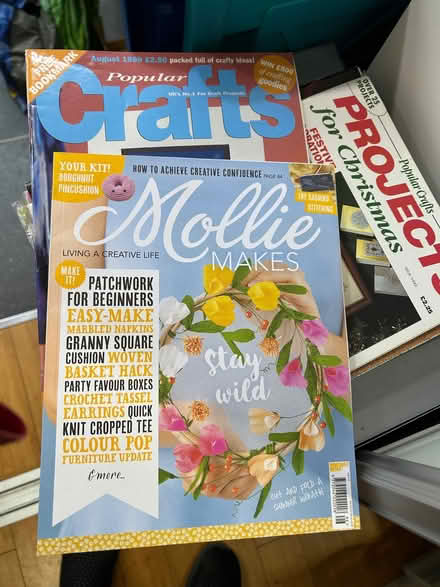 Photo of free Box of craft magazines & books (Chessington KT9) #1