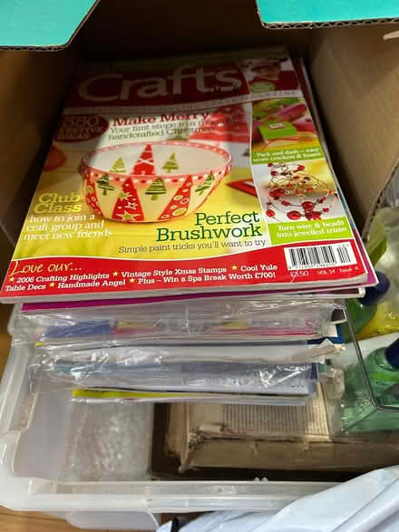 Photo of free Box of craft magazines & books (Chessington KT9) #2