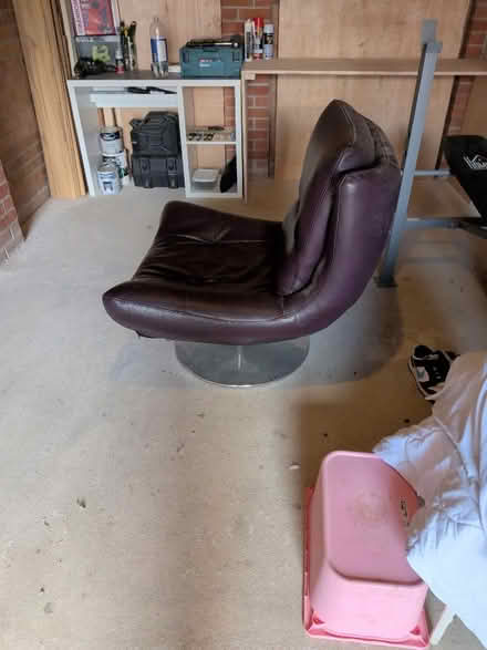 Photo of free Leather swivel chair (Cross Green LS9) #4