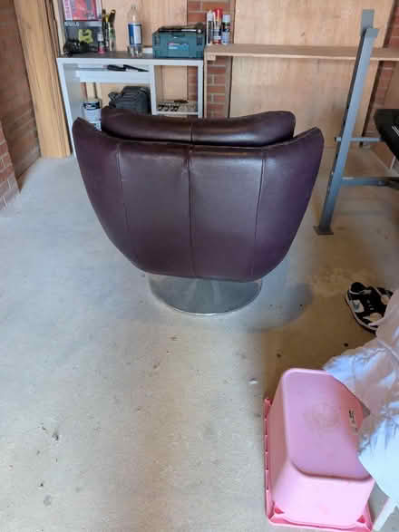 Photo of free Leather swivel chair (Cross Green LS9) #3