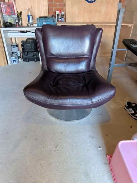 Photo of free Leather swivel chair (Cross Green LS9) #1