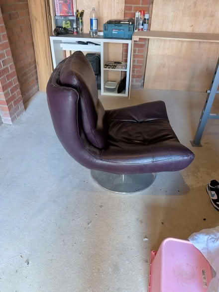 Photo of free Leather swivel chair (Cross Green LS9) #2
