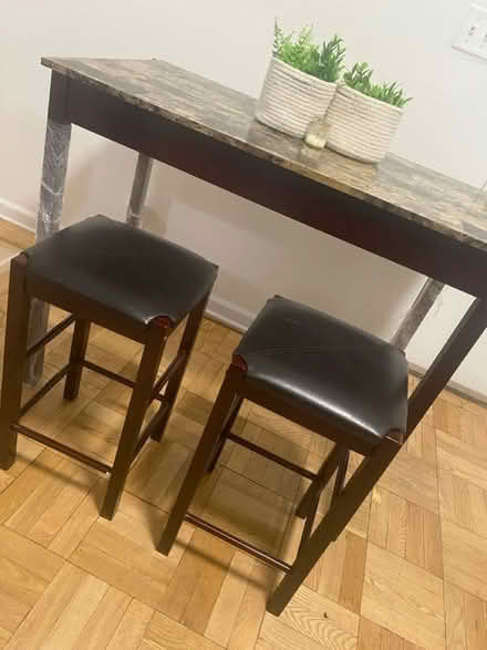 Photo of free TODAY*Top Counter Table Set Seats 2 (Crumble cookie on w74th) #4