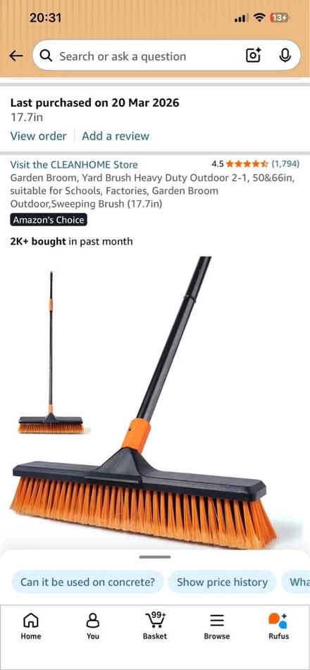 Photo of free Garden broom (Charlton SE7) #3