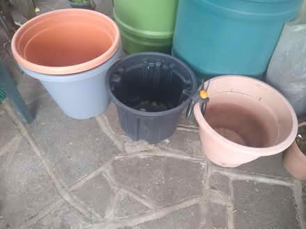 Photo of free 4 large plastic plant pots (Thorpe Bay, SS1) #2