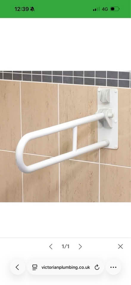 Photo of free Fold-Up Double Support Rail - White (Balham) #1