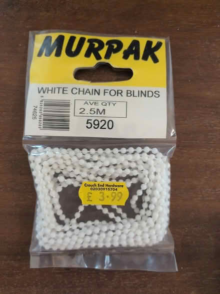 Photo of free Murpak chain for blinds (Turnpike Lane, N22) #1