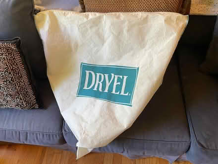 Photo of free large pyramid shaped bag w/zipper (Wedgwood) #1