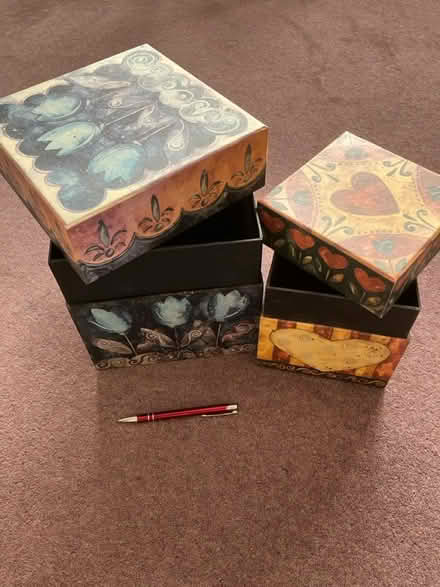 Photo of free 2 decorative boxes (Parkstone, Poole. BH14.) #1