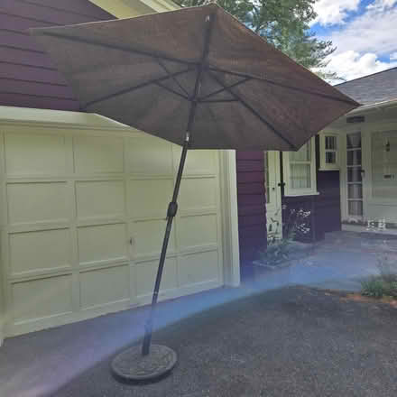 Photo of free Umbrella with metal stand/base (Groton/Ayer line of rt 111) #2