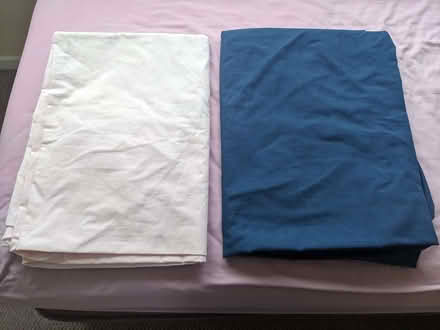Photo of free Navy blue King-sized Fitted Sheet (Caversham Park RG4) #1