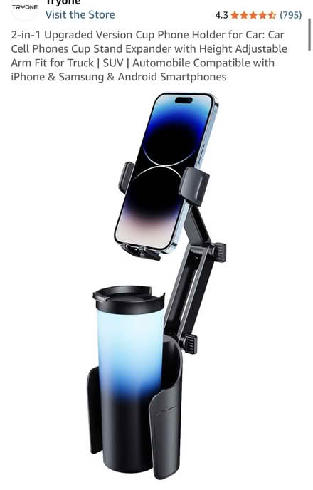 Photo of free Car Cellphone cup holder (Sunnyvale (Wolfe)) #2