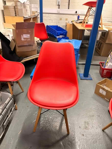 Photo of free Red chairs x 5 (Bordesley B9) #1