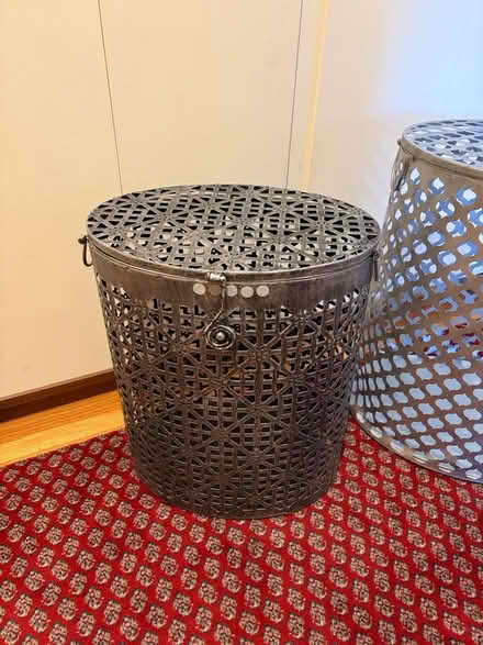 Photo of free Metal laundry baskets with lids (Los Altos) #2