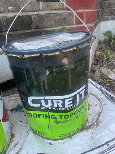 Photo of free Left over roofing resin and topcoat (SE12 8qq) #2