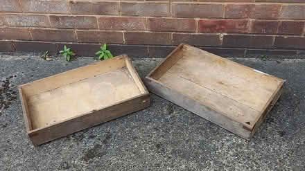 Photo of free 2x Wooden trays 48x28cm (Central Letchworth) #1