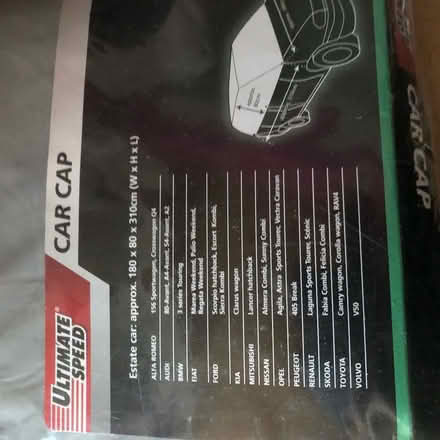 Photo of free Car cover (Gracemount EH17) #3