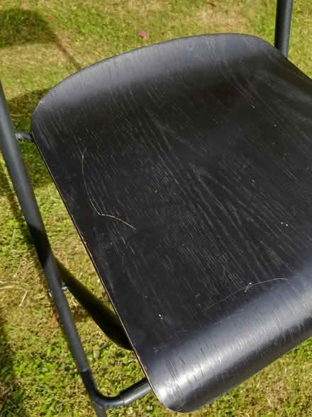 Photo of free Black foldable bar stool (Carnforth (LA5)) #2