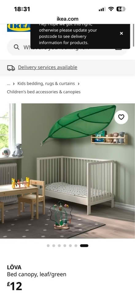 Photo of free IKEA kids bed leaf (L25) #2