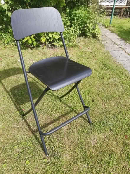 Photo of free Black foldable bar stool (Carnforth (LA5)) #1