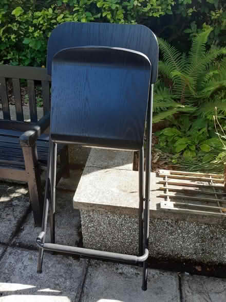 Photo of free Black foldable bar stool (Carnforth (LA5)) #3