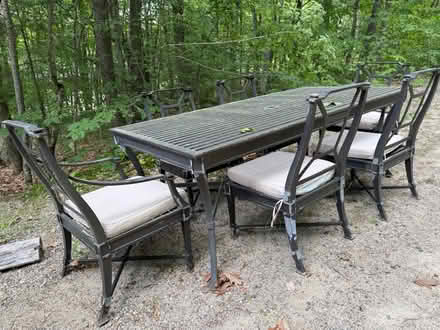 Photo of free Deck table and chairs (Wakefield NH) #1