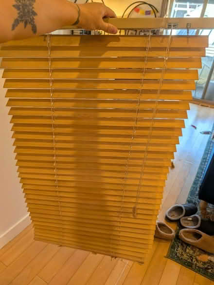 Photo of free 2 Wooden Window Shades (23" x 35") (North Hollywood Arts District) #1